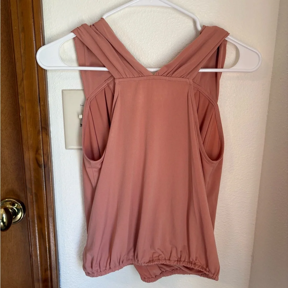 BCBGeneration Women's Coral Pink Bubble Tank Top - Picture 7 of 7